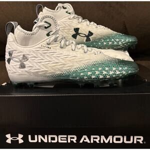 Under Armour Spotlight Clone 3.0 MC Football Cleats Mens Size 11 White/Green NIB